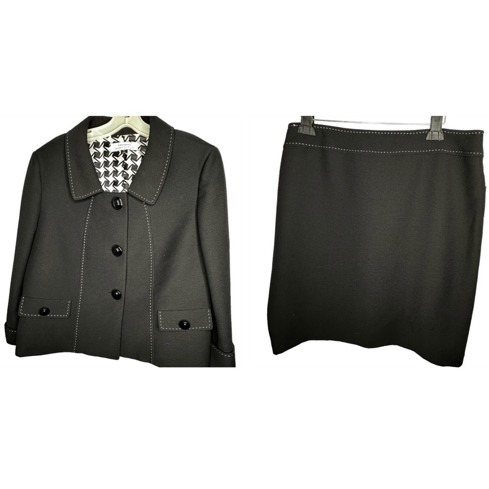 Tahari ASL Black Skirt Set nwt